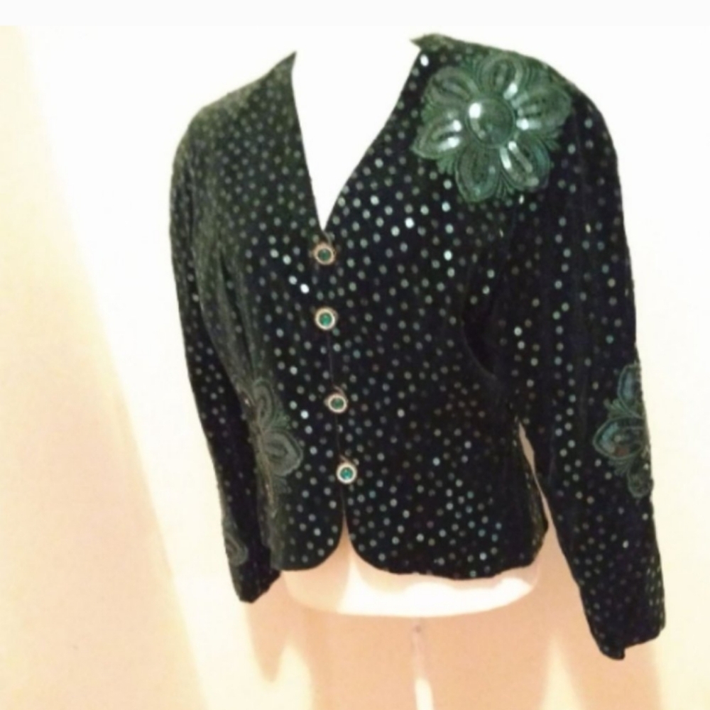 Vintage 1980s Rickie Freeman for Teri Jon Blazer Sz 16